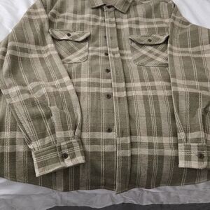 FRYE AND CO. Checkered Shirt in Brown and Cream